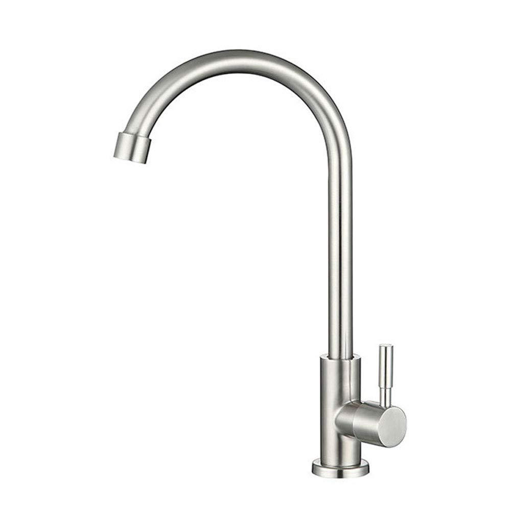 Kitchen Water Filter Faucet, StainlessFaucet，One-Handle Pulldown Kitchen Faucet ， Fits Reverse Osmosis Units or Water Filtration System in Non-Air Gap, Stainless Steel 304 Body Brushed Nickel Finish