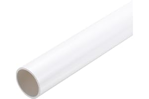MECCANIXITY 1.26 Inch PVC Rigid Tube Round Pipe 28.6mm ID 32mm OD 12" High Impact for Water Pipe, Aquarium, Fish Tank, Greenh