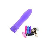 Kinghard Female Masturbation Vibrating Rod Silicone Bead G-spot Massage Sticks Sex Toys (Purple)