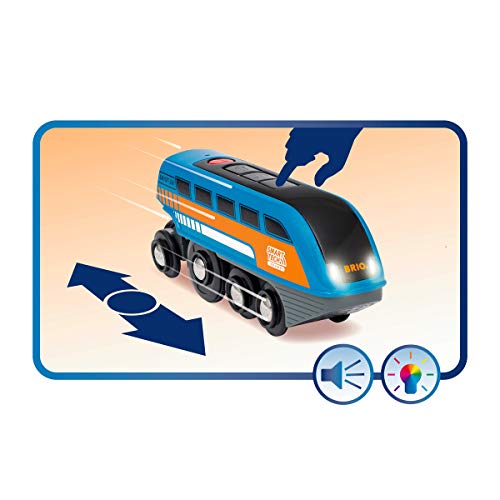 BRIO World 33971 Smart Tech Sound Lok mit Aufnahmefunktion - Elektrischer Zug mit Tunnel - Interaktives Spielzeug empfohlen ab 3 Jahren – Bild 6