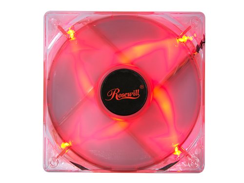 Rosewill 120mm 4 Red LED Case Fan RFA-120-RL Red