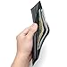 Alpine Swiss Men's Leather Bifold Wallet Removable Flip Up ID Window, Black, One Size