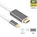 WEYTEC USB-C to HDMI Cable 5.9ft/1.8m (Thunderbolt 3 Compatible), USB 3.1 Type-C Male to HDMI Male Cable 4K@30Hz Adapter Cable for 2016 MacBook Pro, 2015 Macbook, Samsung Galaxy S8/S8+