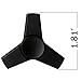Metal Fidget Spinner Toy Prime - Quiet Tri Figit Spinner - Quality R188 High Speed Bearings – Cool Fidget Spinner Prime - Stress Relief ADHD Fidget Toys - Black Nomad Pro Q1 Hand Spinner