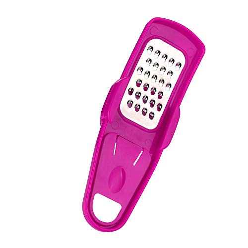 Pulison Pressing Garlic Slicers Multifunction Stainless Steel Cutter Shredder Kitchen Too (Hotpink)