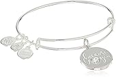 Alex and Ani Because I Love You With Swarovski Crystal Shiny Silver Bangle Bracelet