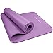 REEHUT 1/2-Inch Extra Thick High Density NBR Exercise Yoga Mat for Pilates, Fitness & Workout w/Carrying Strap (Purple)