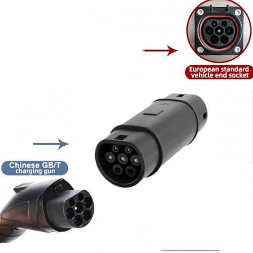 GBT to Type 2 EV Charging Adapter | 7kW 32A Single Phase | Chinese GB/T to European Type-2 Converter | Weather Resistant | for Gulf/Europe Electric Vehicles