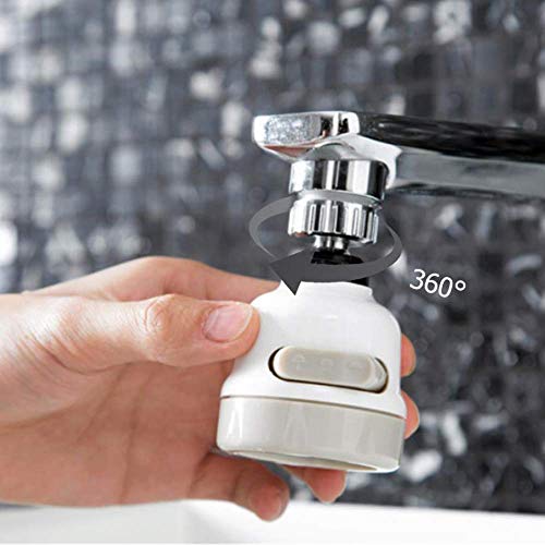 Kitchen Faucet Head, 360°Rotate Water Saving Tap With 3 Modes Spray Head Moveable kitchen Nozzle Filter Water Tap Head - Thumbnail 4