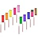 MAGICMAI Dance Ribbons Streamers Rhythmic Gymnastics Ribbon Wands Rods for Children Art Dances, Baton Twirling, 10 Pieces