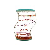 Adorox Liquid Bubble Drop Motion Wheel Zig Zag Desk Toy (Dual Color Z Timer)