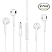 Earbuds, VIVISU iPhone Headphones with Microphone New Earphones for apple iPhone 6s 6 Plus 5s 5 4s 4 SE iPad iPod 7 8 IOS S8 S7 S6 Note 1 2 3 Earbuds Earphones 2 pack Headphones Earpods. (white)