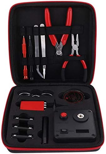 RUIYITECH New Version Coil Building Tool Kit Home DIY Tool Set 13 Pieces Household Toolkit Repair Tool Set 6in1 Coil Jig for Home Maintenance Jewelry Industrial Repairs with Toolbox Storage Case