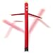 Inflatable HQ 20' Tall Air Inflatable Tube Puppet Set with Blower Fan - Red