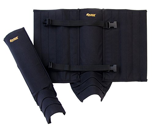 Razer Gaiters Snake Gaiters with Storage Bag - Snake Protection Gaiter for Lower Legs (Black)