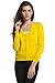 Sofishie Classic V-Neck Short Cardigan - Yellow - Medium