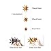 3D Twinkle Star Hanging Banner - Sparkly Paper Star Bunting Garland for Wedding, Birthday Party, Home Wall Decoration Backdrop, Gold+Silver, 12 pcs