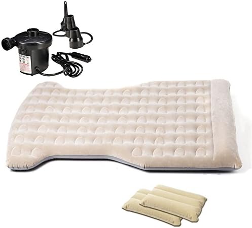 Multifunctional Car Travel Inflatable Mattress,Car/SUV Back Seat Extended Mattress Air Bed Cushion for Sleep Rest