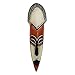 NOVICA White and Red Hand Carved Painted Wood Wall Mask, 'Protect The Forest'