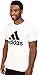 adidas Men's Badge of Sport Classic Tee, Cloud White/Black, X-Large