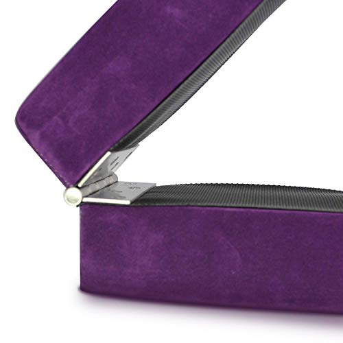Vehipa Gymnastics Balance Beam,8.2 Ft Wood Core Folding Floor Balance Beam with Anti-Slip Base,Foam Top and Carry Handles,Home Training Floor Beam (Purple)