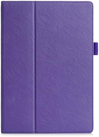 UTRO ASUS Zenpad 10.1 Case – Premium Flip Stand PU Leather Cover Case Sleeve with Hand Strap and Card Slots for ASUS Zenpad 10 Z300C / Z300M 10.1 Inch Tablet (Purple)