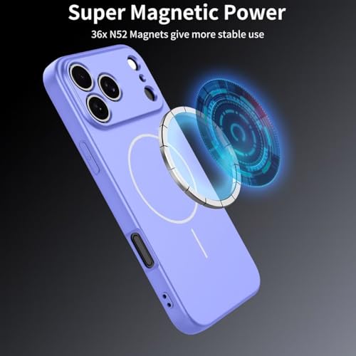 UPLAI Magnético Funda para OPPO A40 4G / OPPO A40M, Ultra Delgado Sedoso Silicona Líquida Antigolpes Carcasa con Protección Cámara, Premium Suave TPU Estuche Caso. Púrpura