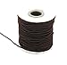 juneTree Passion Leather Notebook Accessories Elastic Cord Black and Brown 2mm 1.5mm Elastic Rope Elastic String 40 Meter YT08 (2mm, Brown)