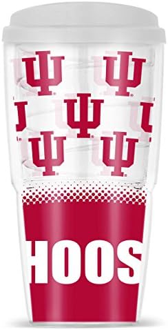 Indiana Hoosiers 24 oz Double Wall Unbreakable Tumbler - Cardinal ,