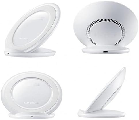 Bwlion 2017 Fast Wireless Charger 2 Coils QI Fast Wireless Charging Pad Stand for Samsung Galaxy Note 8 S8 Plus S8+ S8 S7 Edge Note 5 -No AC Adapter,White