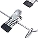 DOIOWN 6 Tier Skirt Hangers Pants Hangers Closet Organizer Stainless Steel Fold up Space Saving Hangers (2-Pieces)
