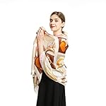 100% Silk Scarfs for Women Fashion Large Sunscreen Shawls Long Lightweight Floral Pattern Scarves 100% Silk Scarfs for Women Fashion Large Sunscreen Shawls Long Lightweight Floral Pattern Scarves