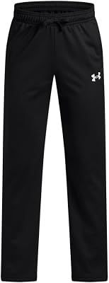 UA Brawler 3.0 - Pantalón cónico, Color Negro y Blanco, Talla YXS