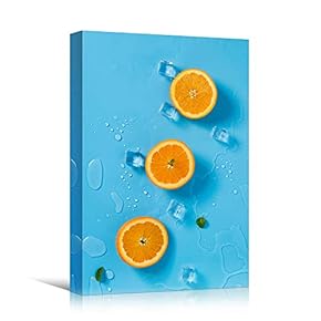 signwin Canvas Wall Art Sliced Oranges Chic Citrus...