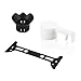 Powerextra Protective Durable Plastic Camera Lens Cap Cover + Flower Petal Lens Hood + Carbon Fiber Gimbal Guard for DJI Phantom 3 Advanced, 4K and Professional Drone