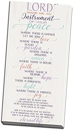 Prayer of St. Francis Printed on 12x24 Canvas Wall Art Decor by Tammy Apple
