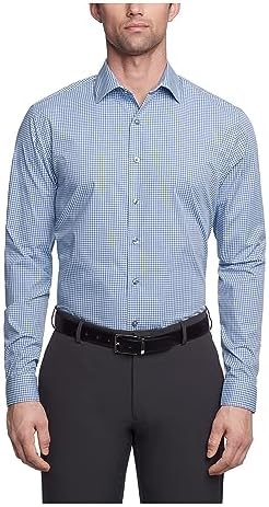UNLISTED Kenneth Cole Men's Dress Shirt Slim Fit Checks and Stripes  (Patterned), Medium Blue, L price in UAE | Amazon UAE | kanbkam
