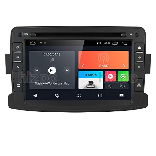 Android 9.0 Radio est&eacute;reo para autom&oacute;vil con navegaci&oacute;n GPS Bluetooth para Dacia Renault Dokker Duster Logan Sandero Dacia Renault 2012-2017, 1 Din 7 pulgadas Pantalla t&aacute;ctil Car DVD Player SD USB MirrorLink