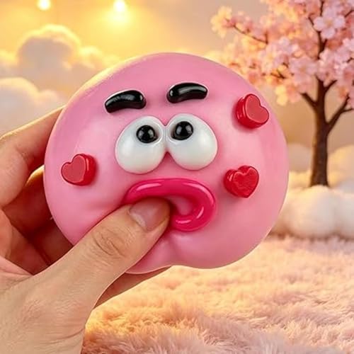 SLEEPHEAD®NEW Smushers Squishy - Curiosities Smushers Dog Face Swap Squishy Soft Moldable Cute Slow Rise Relaxing Sensory Fidget Relief for Adults Anxiety Relief (Pink) ﻿