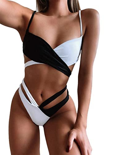 Lilosy Sexy Cute Wrap Push Up Cutout Two Color