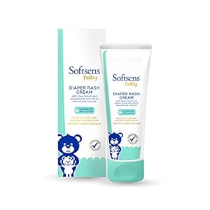 Softsens Baby Diaper Rash Cream enriched with Zinc oxide, shea & jojoba butter 50g