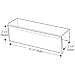 Plastic Products Mfg Single-Sided Cubicle Name Plate Holder 8-1/2