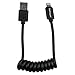 StarTech.com 1ft Coiled Lightning to USB Cable - Black - Apple 8 Pin Lightning Charger Cable for Your iPhone / iPad / iPod (USBCLT30CMB) primary