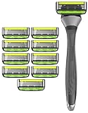 Dorco Pace 6 Plus- Six Blade Razor System with Trimmer - Value Pack