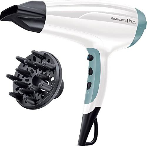 Remington Haartrockner Ionen [leicht & leise] Shine Therapy (2300 Watt, leichtes Gewicht & geringe Lautstärke, 3 Heiz- und 2 Gebläsestufen, Abkühlstuf
