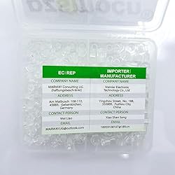 Pzsmocn 200 Pieces/100 Sets M3*3 mm PC Transparent
