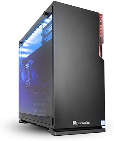 PC Specialist Omega Infiltrator Gaming Desktop - (Black) (Intel Core i7-7700K Quad Core Processor, 16 GB DDR4 RAM, 2 TB HDD Plus 480 GB SSD, 8 GB NVIDIA GeForce GTX 1070 Graphics Card, Windows 10)