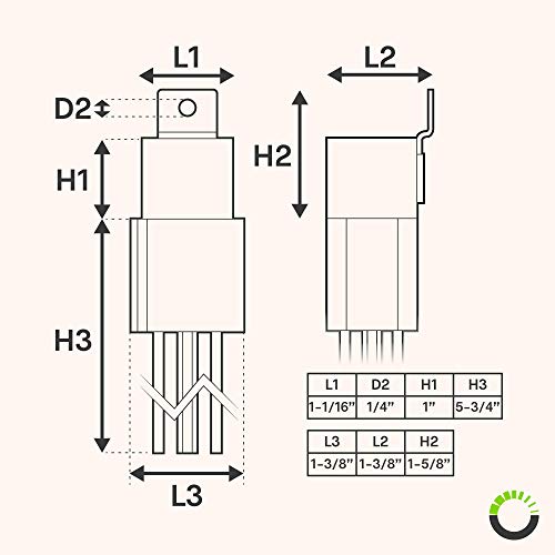 Online Led Store 5 Pack Bosch Style 5 Pin 12v Relay Kit 60 80 Amp