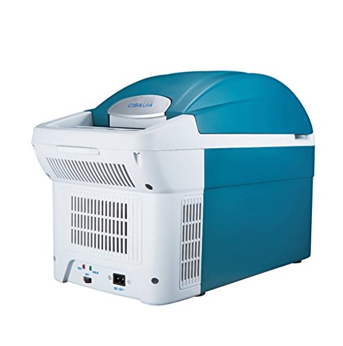 Click Here to See More Images sgtrehyc Mini Car Refrigerator Portable Cooler Fridge Freezer Warmer Car Travel Camping Picnic Refrigerator 8.5L