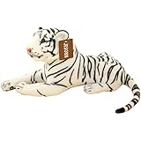 JESONN Stuffed Tiger Plush Toy, 13.5-Inch, White